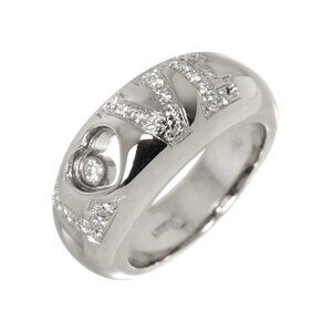 Chopard Happy LOVE Diamond Heart Ring 18K WG 750 Size5.5-5.75(US) 90281759